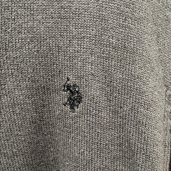 U.S. Polo Assn. Men's Gray Zip-Up Sweater - Picture 3 of 6